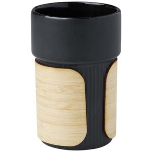 Vaso de 340 ml con funda de bambú 'Fika'