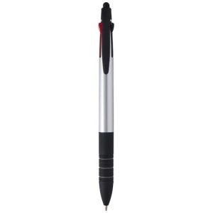 Bolígrafo de material reciclado RCS de 3 tintas con stylus 'Trine'