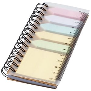 Libreta con espiral y notas adhesivas de colores 'Spinner'
