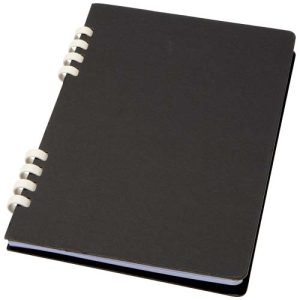 Cuaderno A5 tapa dura con espiral de material reciclado RCS 'Fil'