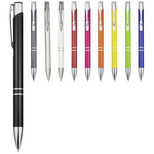 Bolígrafo de aluminio 'Moneta' (tinta negra)