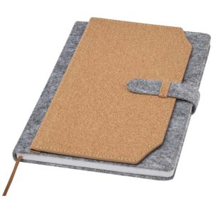 Libreta A5 de corcho y fieltro reciclado 'Viviana'