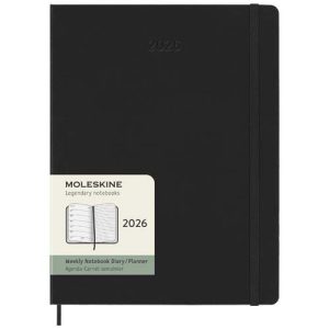 Agenda semanal XL de 12 meses con tapa dura 'Moleskine'