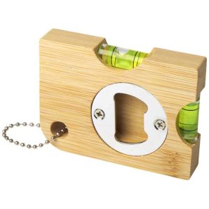 Abrebotellas de bambú con nivel 'Levo'