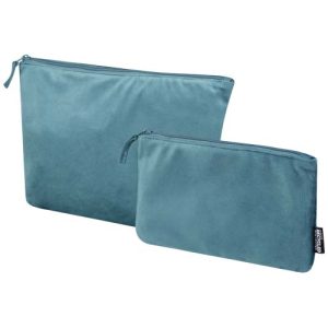 Set de neceseres de terciopelo reciclado con certificado GRS 'Swift'