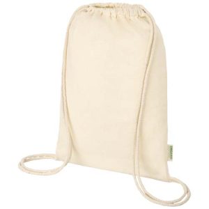 Bolsa con cuerdas de 5 l algodón orgánico OCS de 100 g/m² 'Odisha'