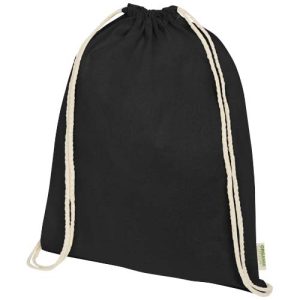 Bolsa con cuerdas de 5 l algodón orgánico OCS de 140 g/m² 'Odisha'