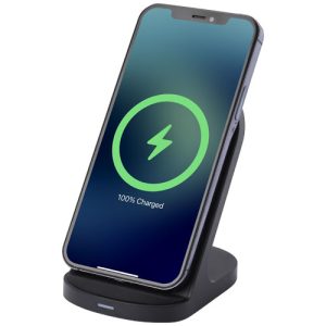 Base de carga inalámbrica con doble bobina de 15W en plástico reciclado con certificación RCS 'Loop'