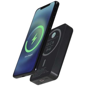 Batería externa inalámbrica magnética de 10 000 mAh y 15 W con PD de 20 W fabricada con plástico reciclado 'Acrab'