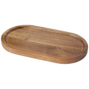 Bandeja de madera de acacia 'Edge'