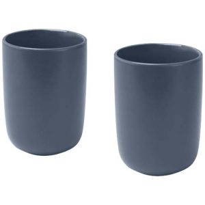 Juego de 2 tazas de cerámica acabado mate de 350 ml 'Male'