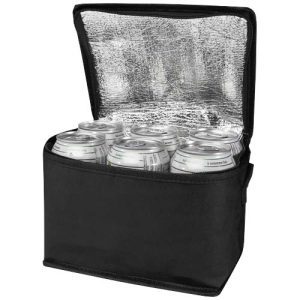 Bolsa isotérmica para 6 latas no tejida de material reciclado GRS de 4 l 'Spectrum'