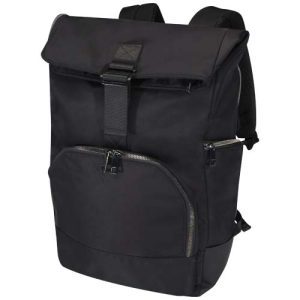 Mochila para portátil de 15' enrollable de material reciclado GRS de 18 l 'Rhine'