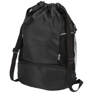 Bolsa deportiva de 18 L con cordón y compartimento inferior de material reciclado con certificado GRS 'Nomad'