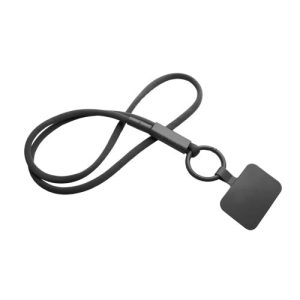 Lanyard con soporte para teléfono con tubo de plástico reciclado 'Tubyard'