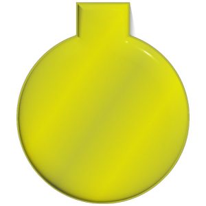 Imán de PVC reflectante redondo grande M-10 'RFX™'