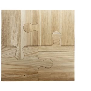 Tabla de cortar de roble en forma de puzle 'SCX.design K05'