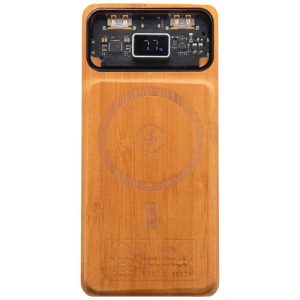 Batería externa magnética de madera de 10 000 mAh y 15 W 'SCX.design P48'