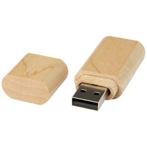 Memoria USB 3.0 de madera con llavero