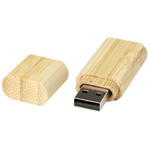 Memoria USB 3.0 de bambú con llavero
