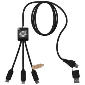 Cable de carga 5 en 1 RPET con transferencia de datos SCX 'Design C45'