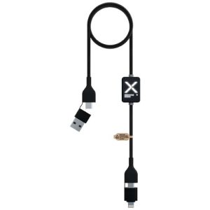 Cable de carga con interruptor de 60 W y logotipo retroiluminado 'SCX.design C32'