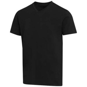 Camiseta orgánica unisex de 200 g/m² con certificado OCS de manga corta y cuello de pico 'Balfour'